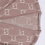 كارديجان مطبوع حريمى تريكو بيج شتوي من اتش - Card-g