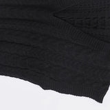 بلوفر كت V حريمى تريكو اسود شتوي من اتش - Cut-1