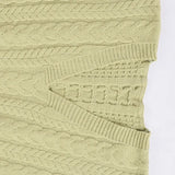 بلوفر كت V حريمى تريكو منت جرين شتوي من اتش - Cut-2