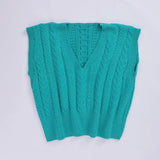 بلوفر كت V حريمى تريكو جنزاري شتوي من اتش - Cut-4