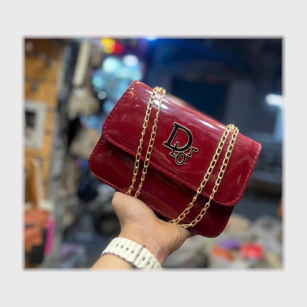 شنطة يد حريمى لماع الوان متعددة جميع المواسم من الاستاذ - D-35