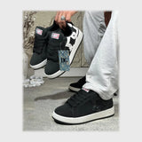 حذاء سنيكرز رجالى فوندي جلد إسكاي مستورد ونعل PVC حقن الوان متعددة جميع المواسم من لابتوب - D67