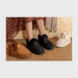 حذاء سنيكرز حريمى فوندي جلد إسكاي مستورد ونعل PVC حقن الوان متعددة جميع المواسم من كيو آر شوز - DS210