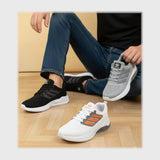 حذاء سنيكرز رجالى فوندي تريكو خيط مستورد ونعل PVC حقن الوان متعددة شتوى من الطائر - ED-5022