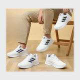 حذاء سنيكرز رجالى فوندي تريكو خيط مستورد ونعل PVC حقن الوان متعددة جميع المواسم من الطائر - ED-60