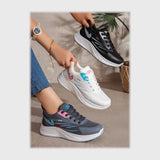 حذاء سنيكرز حريمى فوندي جلد إسكاي مستورد ونعل PVC حقن الوان متعددة جميع المواسم من اس اند كيه - F-29N