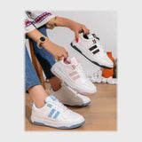 حذاء سنيكرز حريمى فوندي جلد اسكاى مستورد ونعل PVC حقن ألوان متعددة جميع المواسم من فايف إتش - G.823