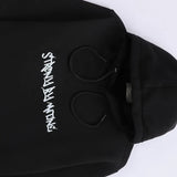 سويتشيرت مطبوع وش وضهر رجالي قطن 100% اسود من جريتي - GR-53