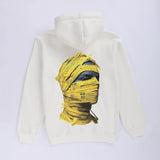 سويتشيرت مطبوع وش وضهر رجالي قطن 100% ابيض من جريتي - GR-54