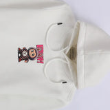 سويتشيرت مطبوع وش وضهر رجالي قطن 100% ابيض من جريتي - GR-56