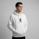 سويتشيرت مطبوع وش وضهر رجالي قطن 100% ابيض من جريتي - GR-56