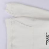 سويتشيرت مطبوع وش وضهر رجالي قطن 100% ابيض من جريتي - GR-57