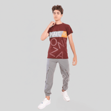 ترنج مطبوع اولادي سمر ميلتون الوان متعددة صيفي من روزانا -3175-Red