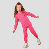 ترينج أكمام طويلة مع بنطلون بناتي ألوان متعددة من روزانا