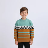 بلوفر مطبوع اولادي عجينه الوان متعددة شتوي من دابليو اس اتش - WSH-32