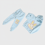 طقم سويتشيرت مع بنطلون من او اي بناتي فرو، ألوان متعددة