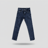 بنطلون جينز رجالي رباعيه ازرق جميع المواسم من الحفار -km