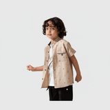 توينز قميص وتيشرت اولادي سوفت الوان متعددة صيفي من لارك ارت-8876-G