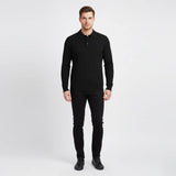 بلوفر لياقة رجالي عجينة صوف أسود شتوي من إيه إل واي - RD-5