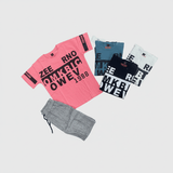 طقم شورت اولادي قطن الوان متعددة صيفي من فرعون-25-9500