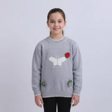 بلوفر مطبوع بناتي عجينه الوان متعددة شتوي من دابليو اس اتش - WSH-6