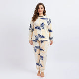 دفايه مطبوع حريمي فايبر مكستر ألوان متعددة من ان جي - ND-13