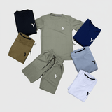 طقم تيشيرت وشورت اولادي مرسيليه الوان متعددة صيفي من فرعون-25-383-21