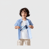 توينز قميص وتيشرت اولادي سوفت الوان متعددة صيفي من لارك ارت-8876-B