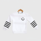 Tendon Sweatshirt for Kids, Milton Cotton - White