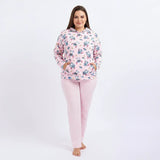 طقم بيجامة حريمي فايبر مكستر ألوان متعددة شتوي من إيه إل واي - RD-8