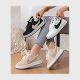 حذاء سنيكرز حريمى فوندي جلد اسكاى مستورد ونعل PVC حقن ألوان متعددة جميع المواسم من فايف إتش - H.905