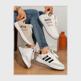 حذاء سنيكرز حريمى فوندي جلد اسكاى مستورد ونعل PVC حقن ألوان متعددة جميع المواسم من فايف إتش - H.138