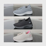 حذاء سنيكرز حريمى فوندي تريكو خيط مستورد ونعل PVC حقن الوان متعددة جميع المواسم من كيو كيو - H111-5