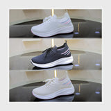 حذاء سنيكرز حريمى فوندي تريكو خيط مستورد ونعل PVC حقن الوان متعددة جميع المواسم من كيو كيو - H2802