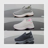 حذاء سنيكرز حريمى فوندي تريكو خيط مستورد ونعل PVC حقن الوان متعددة جميع المواسم من كيو كيو - H326-5