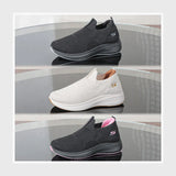 حذاء سنيكرز حريمى فوندي تريكو خيط مستورد ونعل PVC حقن الوان متعددة جميع المواسم من كيو كيو - H36801