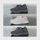 حذاء سنيكرز حريمى فوندي تريكو خيط مستورد ونعل PVC حقن الوان متعددة جميع المواسم من كيوكيو - H380-5