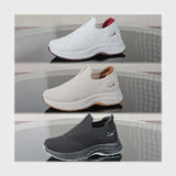 حذاء سنيكرز حريمى فوندي تريكو خيط مستورد ونعل PVC حقن الوان متعددة جميع المواسم من كيو كيو - H40302