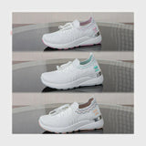 حذاء سنيكرز حريمى فوندي تريكو خيط مستورد ونعل PVC حقن الوان متعددة جميع المواسم من كيو كيو - H57