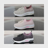 حذاء سنيكرز حريمى فوندي تريكو خيط مستورد ونعل PVC حقن الوان متعددة جميع المواسم من كيو كيو - HE6706