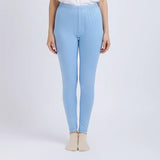 بنطلون ساده حريمي ليكرا لبني جميع المواسم من اتش اوه - HO-1-BB