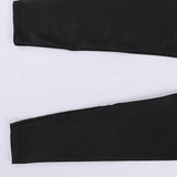 بنطلون ساده حريمي ليكرا اسود جميع المواسم من اتش اوه - HO-1-BK