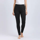 بنطلون ساده حريمي ليكرا اسود جميع المواسم من اتش اوه - HO-1-BK