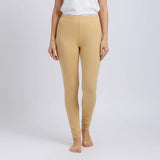 بنطلون ساده حريمي ليكرا كافيه جميع المواسم من اتش اوه - HO-1-CF