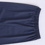 بنطلون ساده حريمي ليكرا كحلي جميع المواسم من اتش اوه - HO-1-NV