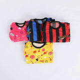 دفايه مطبوع قطعتين تلبيس من سنتين الى 4 سنين اطفالي فايبر مكستر الوان متعددة شتوي من اتش اوه - HO-4