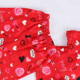 دفايه مطبوع قطعتين تلبيس من 4 سنين ال 6 سنين اطفالي فايبر مكستر الوان متعددة شتوي من اتش اوه - HO-5