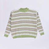 بلوفر هاي وست رسومات حريمى تريكو اخضر شتوي من اتش - Hi-West-2-GR