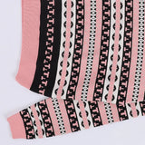 بلوفر هاي وست رسومات حريمى تريكو بينك شتوي من اتش - Hi-West-2-PK