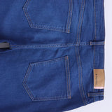 بنطلون جينز وايد ليج حريمي ليكرا مستورد ازرق جميع المواسم من عربي جينز - Jeans-Blue